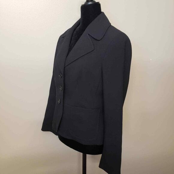 NWT TALBOTS KATE CURVY Black Blazer 10 Petite Beautiful - Picture 2 of 8